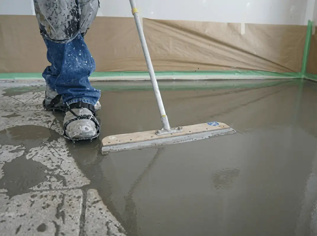Uneven floor being professionally repaired in Tampa, FL